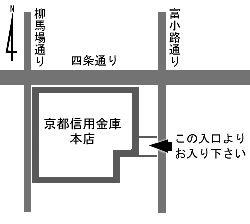 京信ホールの地図
